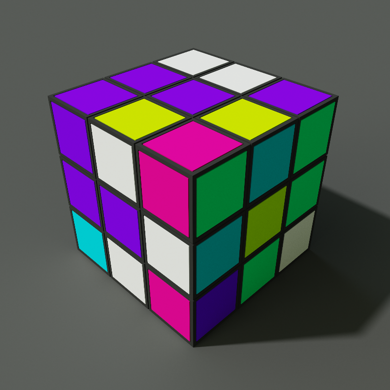 Rubik's cube in Voxel #6 static token preview