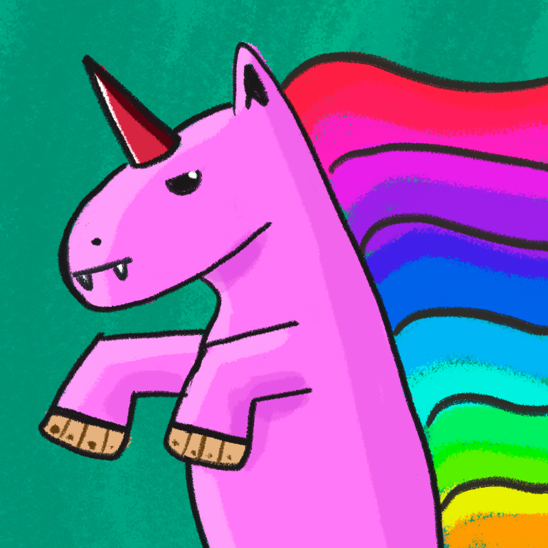 Peculiar unicornos #12 static token preview