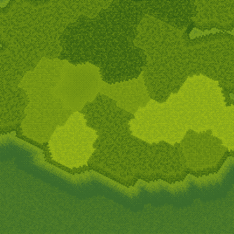 Littlecube Maps: Green Dithering #8 static token preview