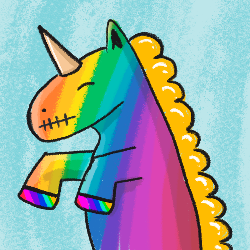 Peculiar unicornos #381 static token preview