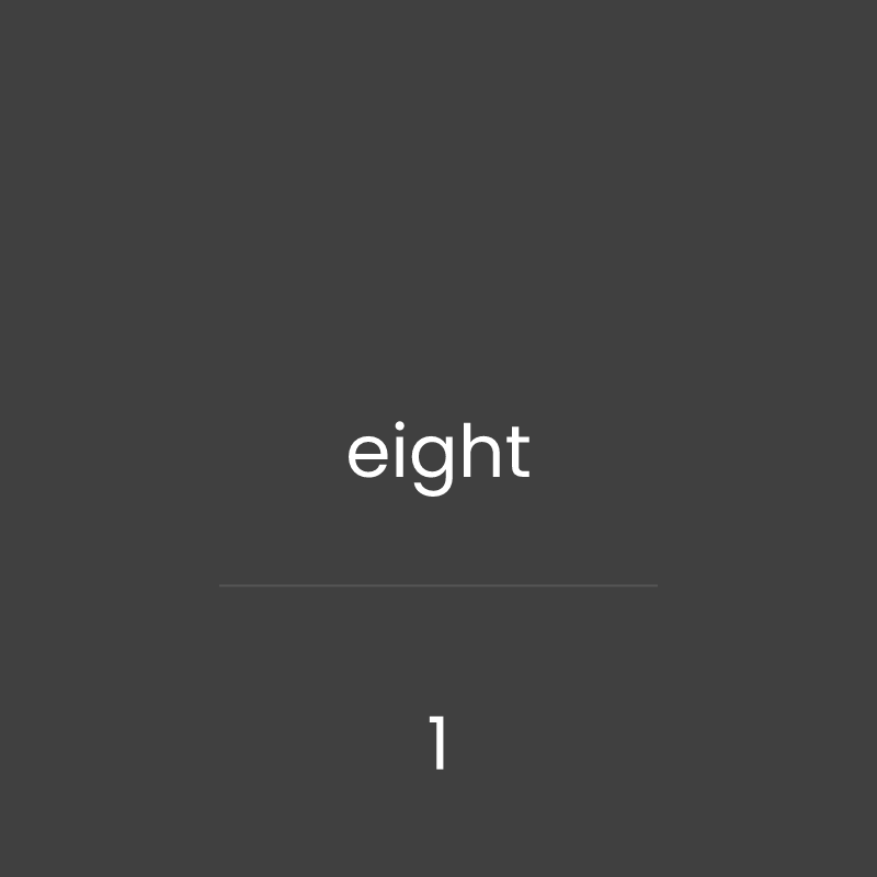 aoon - alphabetical order of numbers #1 static token preview