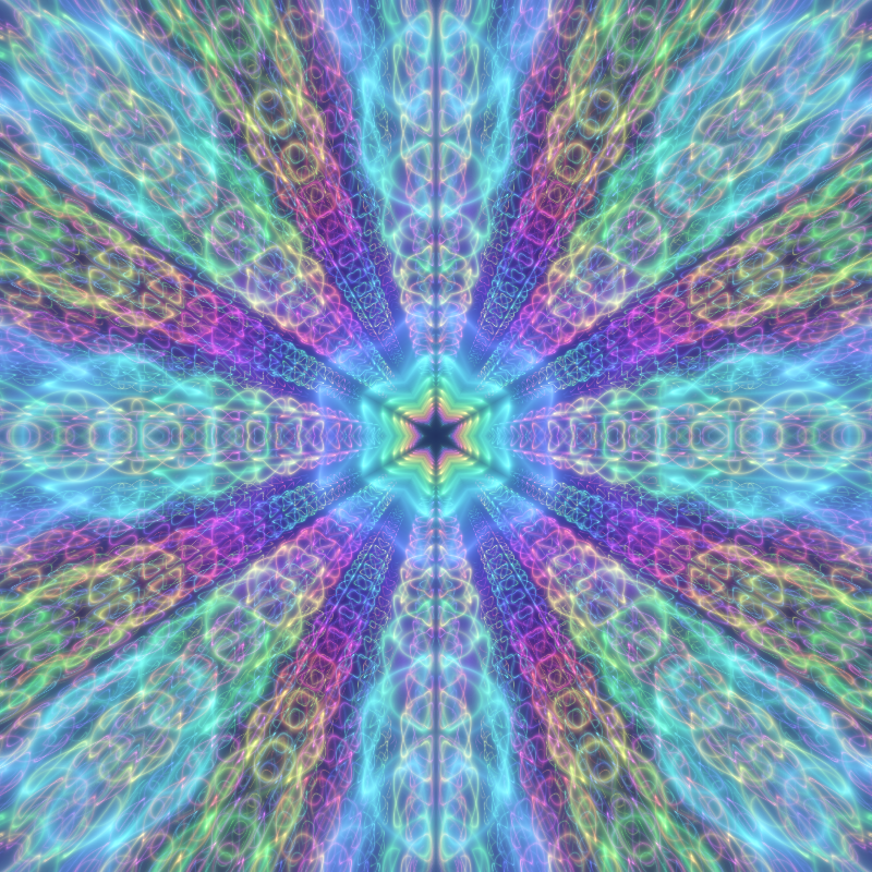 Fluorescent Hexagram #6 static token preview