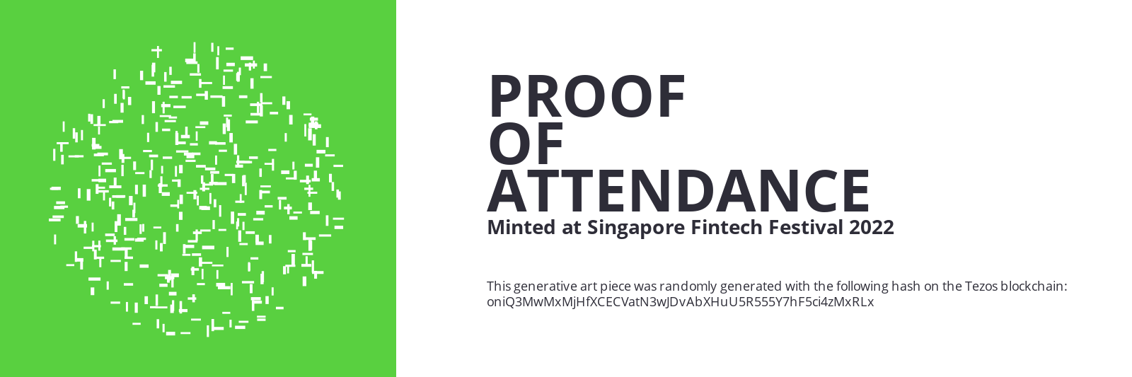 SFF2022 Proof of Attendance Token #708 static token preview