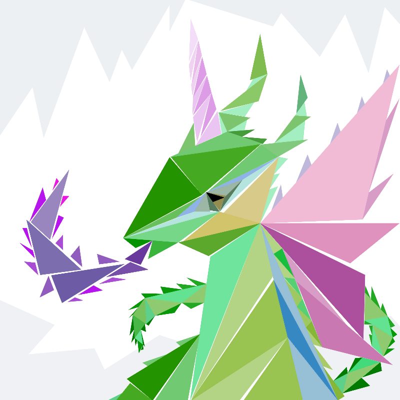 Unicorn dragon #11 static token preview