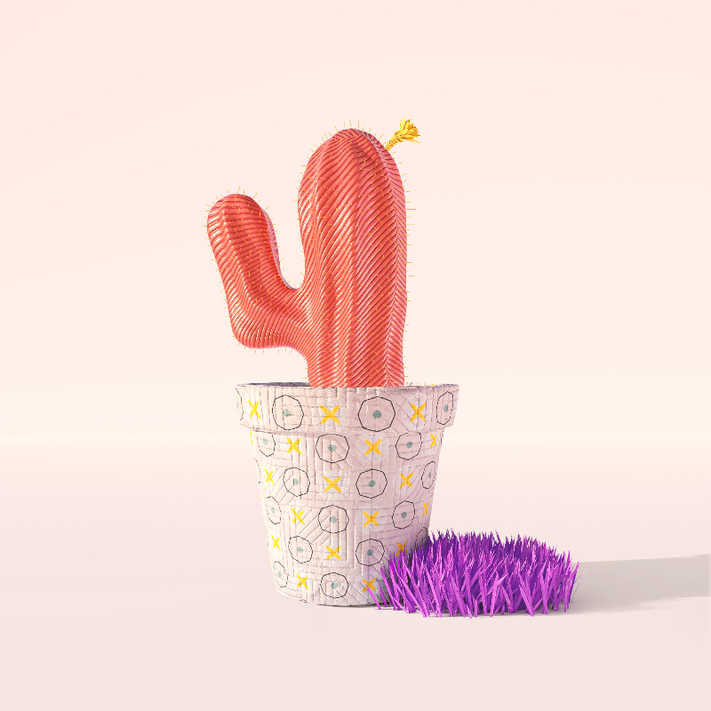 3D Crypto Cacti #4 static token preview
