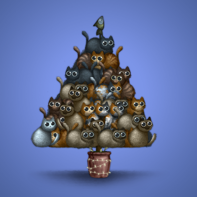 Fluffy Christmas Tree #11 static token preview