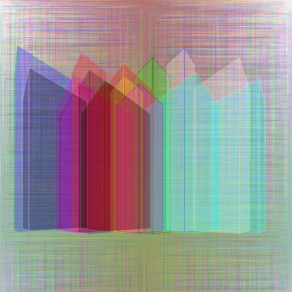 Abstract skylin #15 static token preview
