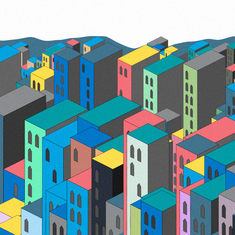 Coloured City #6 static token preview
