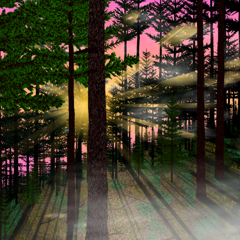 Forest Sunrise #5 static token preview