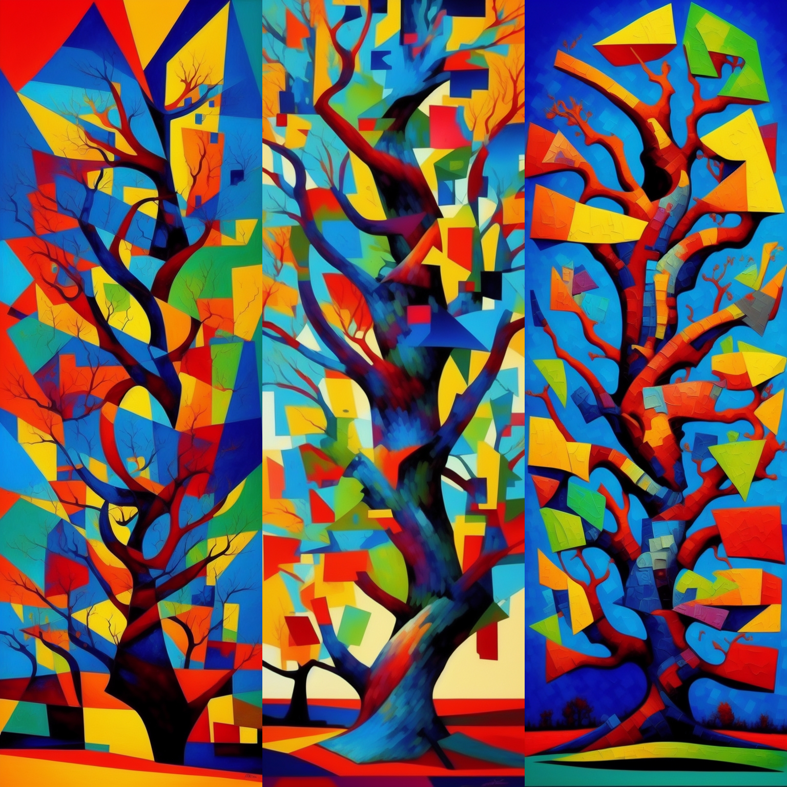 Cubism Trees #1 static token preview