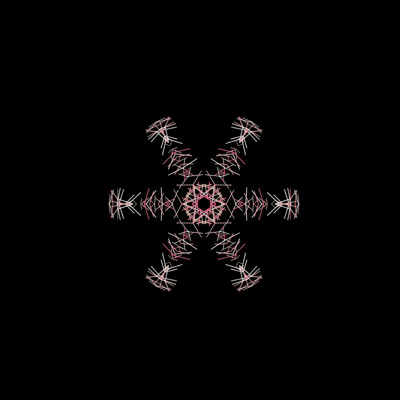 Neon Hologram Snowflake #1 static token preview