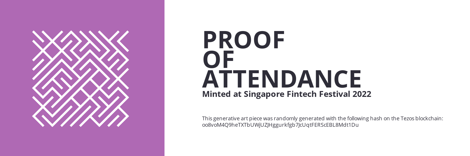 SFF2022 Proof of Attendance Token #2233 static token preview