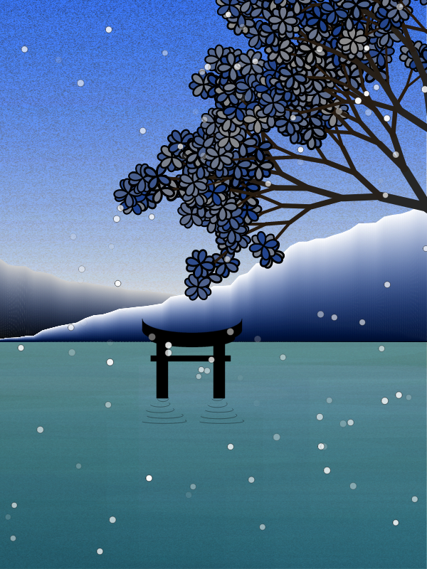 Winter morning in a village near Tokyo #7 static token preview