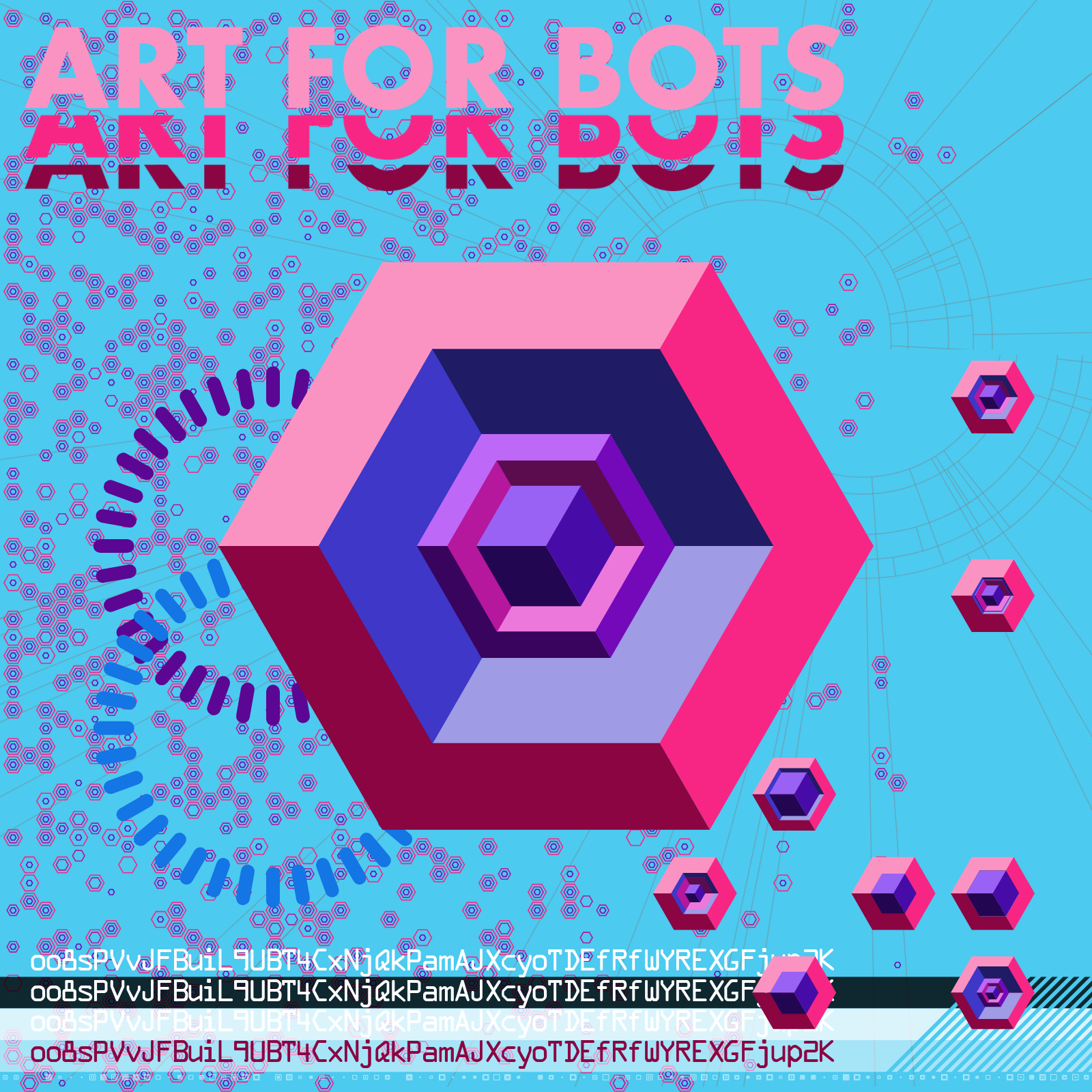 Hexagones - Art for Bots for Humans #1 static token preview