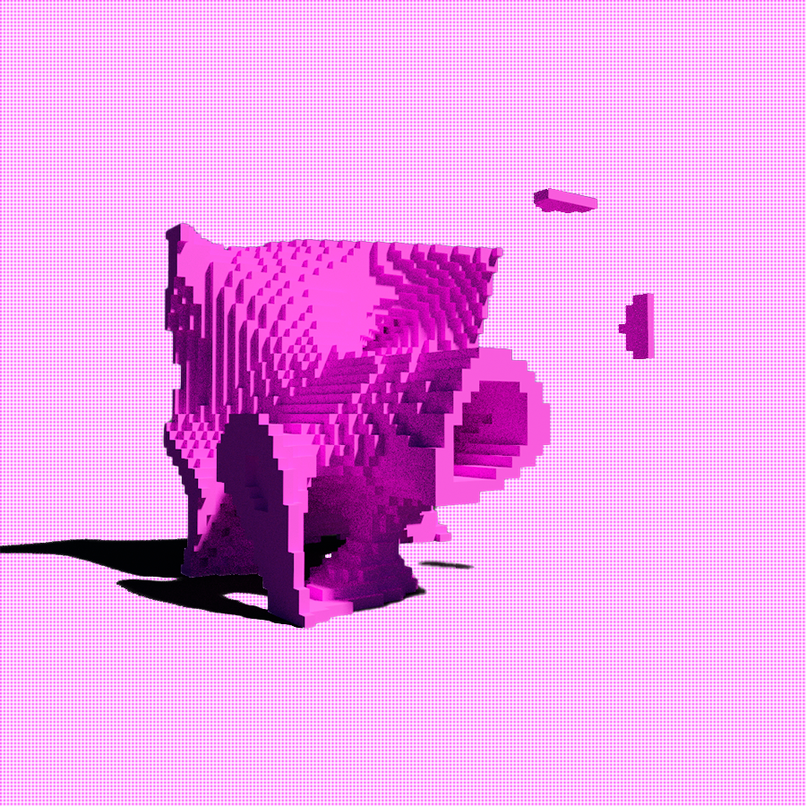 ‘Low-Res’ poems #9 static token preview
