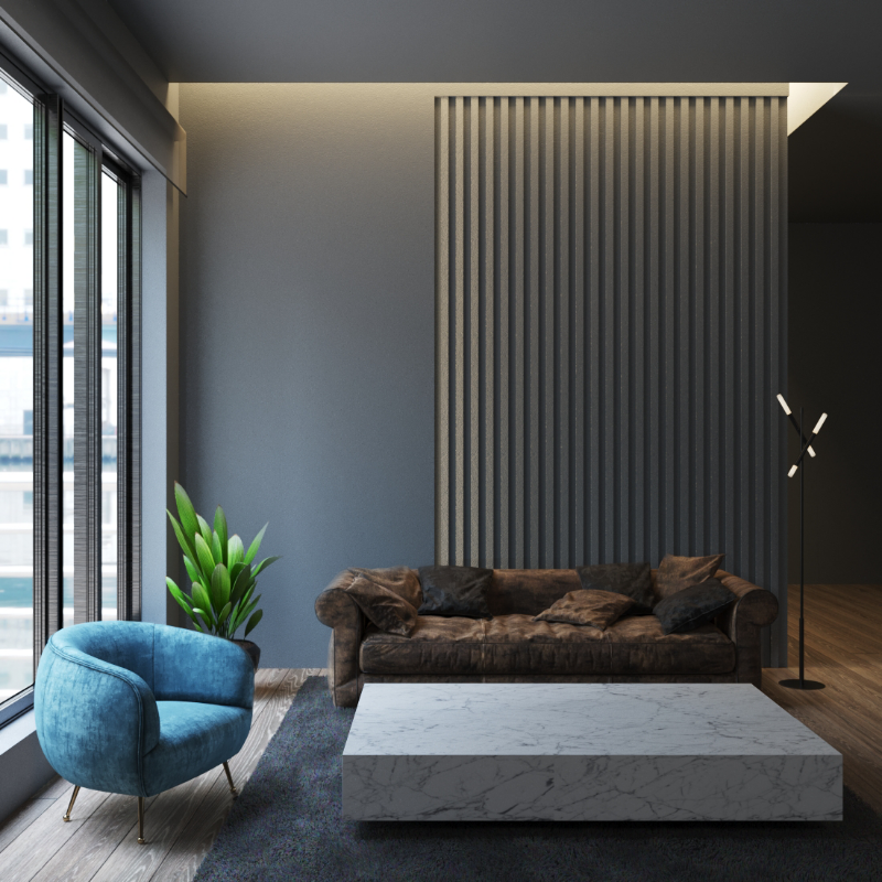 Modern living room GEN #12 static token preview