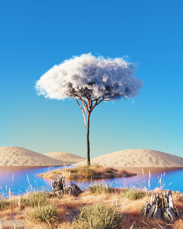Cloudy desert #2 static token preview