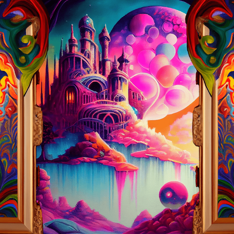 AI Psychedelic City #3 static token preview