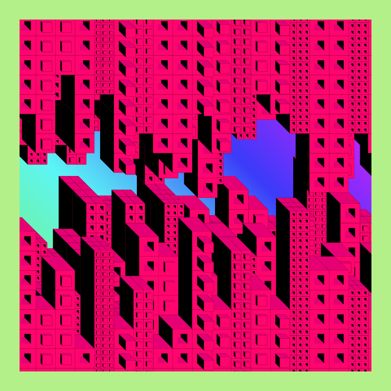 Cube City - Upside Down #17 static token preview
