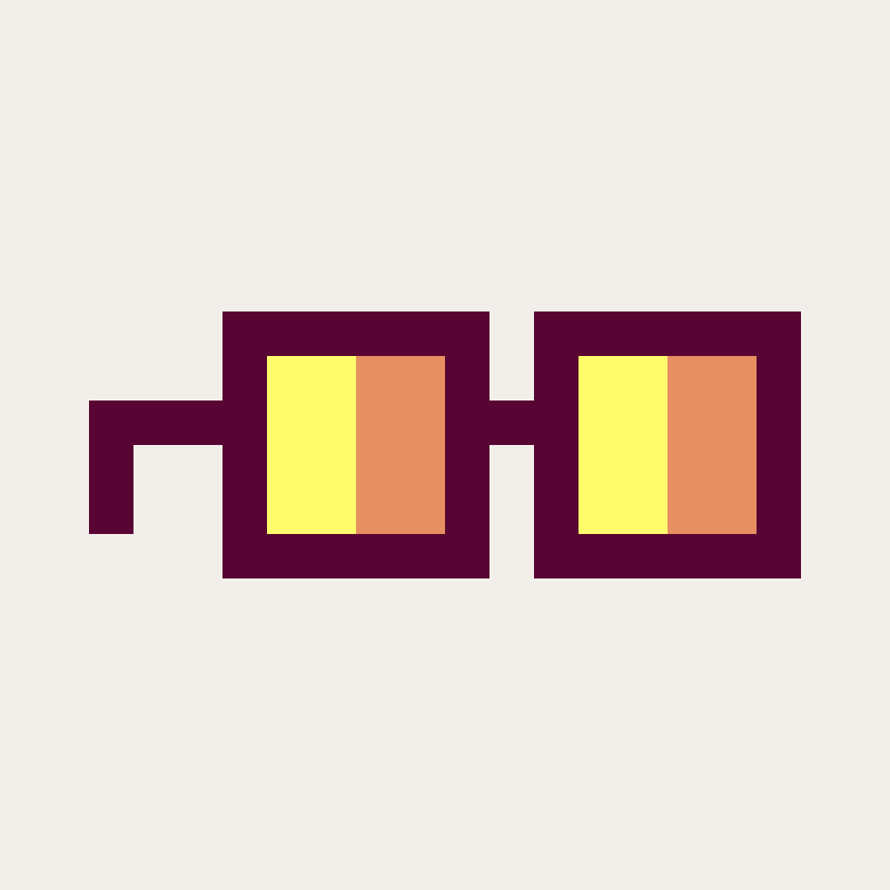 Coded Nouns Glasses #14 static token preview