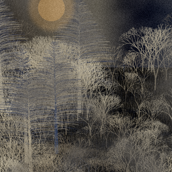 Moonlit Native Bush #109 static token preview
