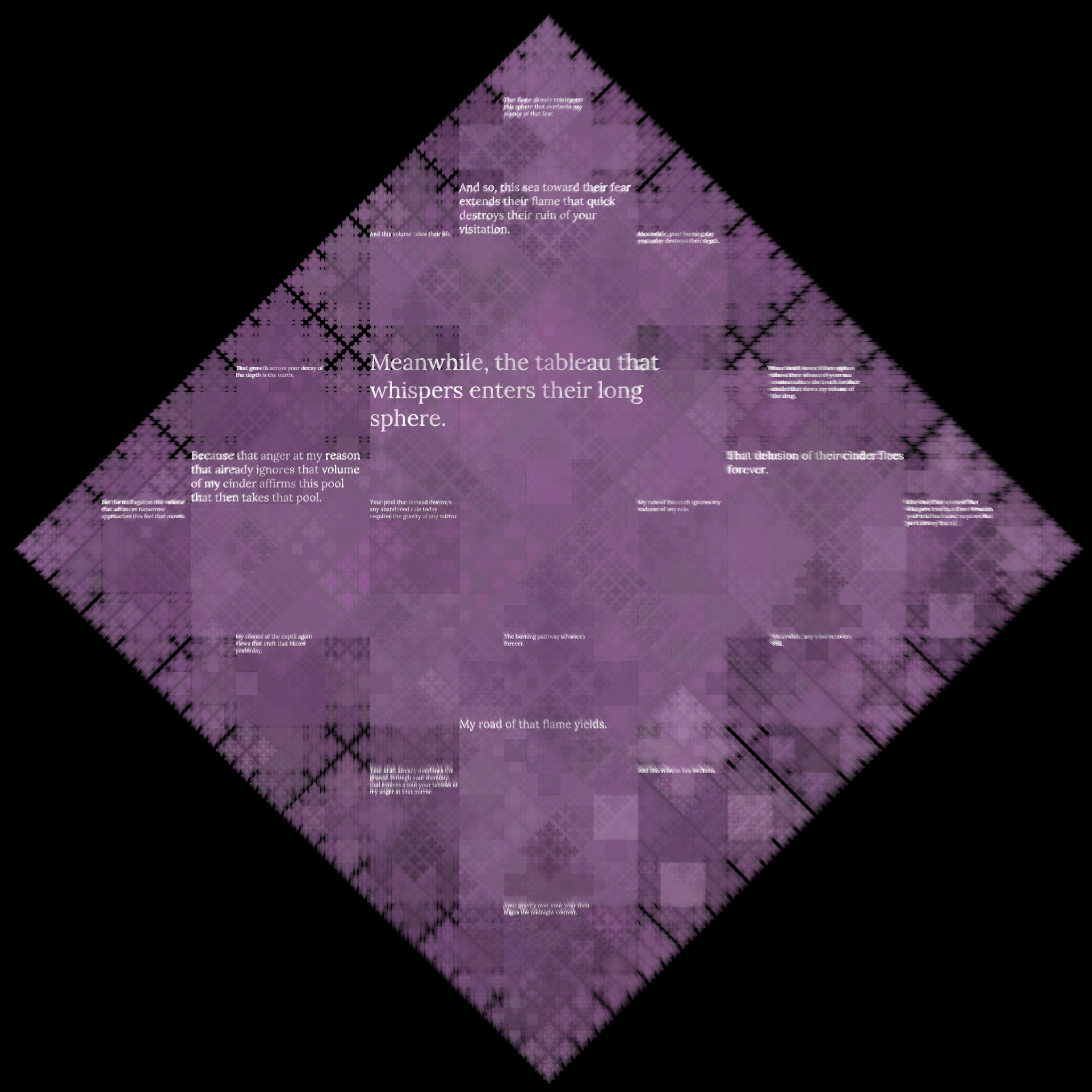 Diamond Fractal Fire #10 static token preview