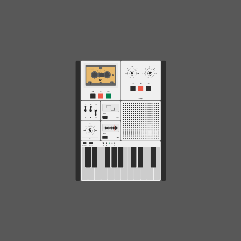 Modular synthesizer #19 static token preview