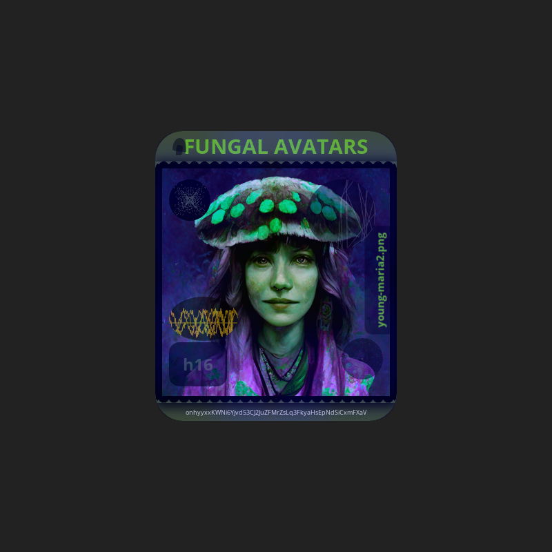 FUNGAL AVATARS vol I #12 static token preview