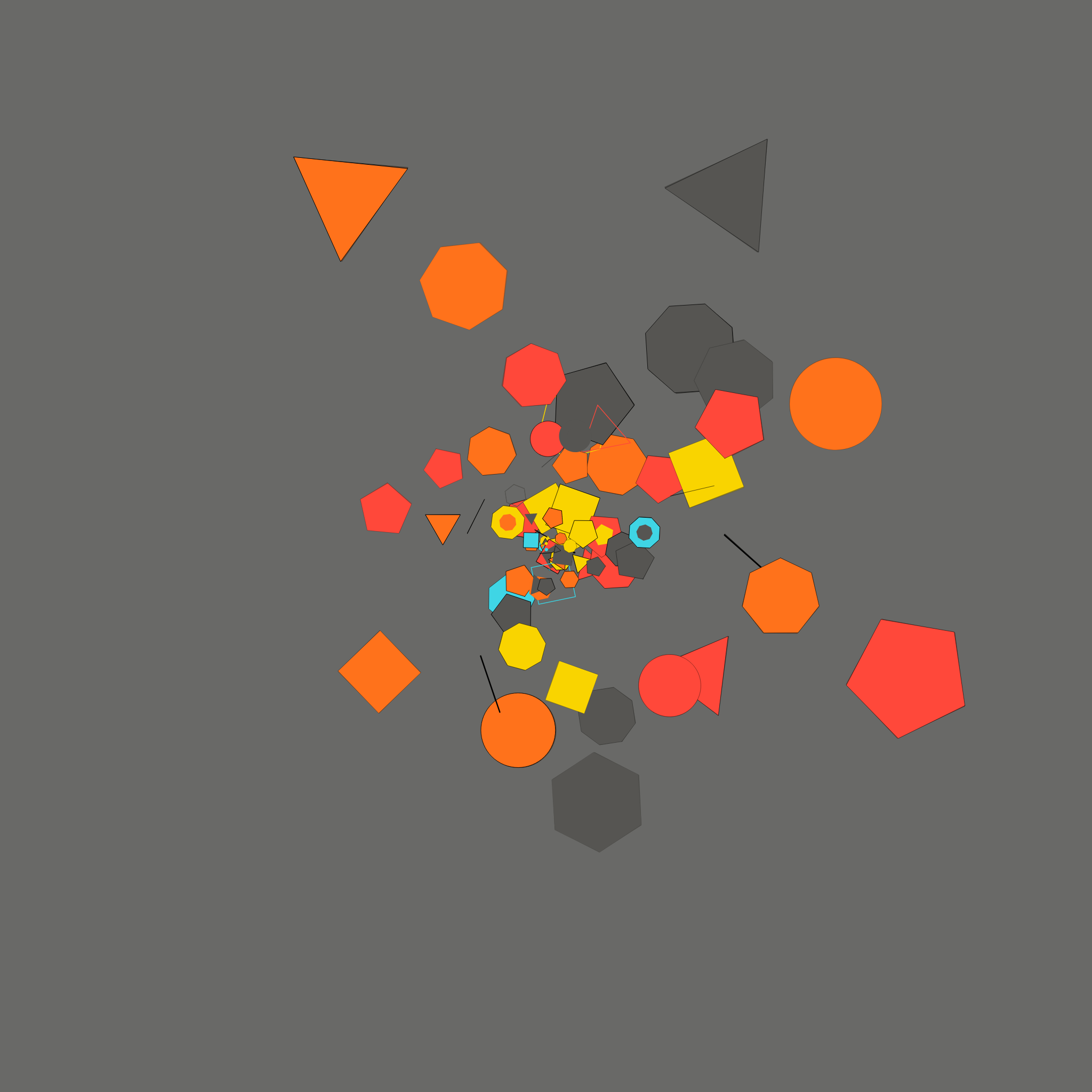 Chaotic Colored Shapes #18 static token preview