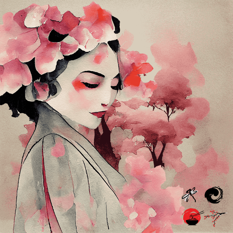 Pink Geisha #4 static token preview