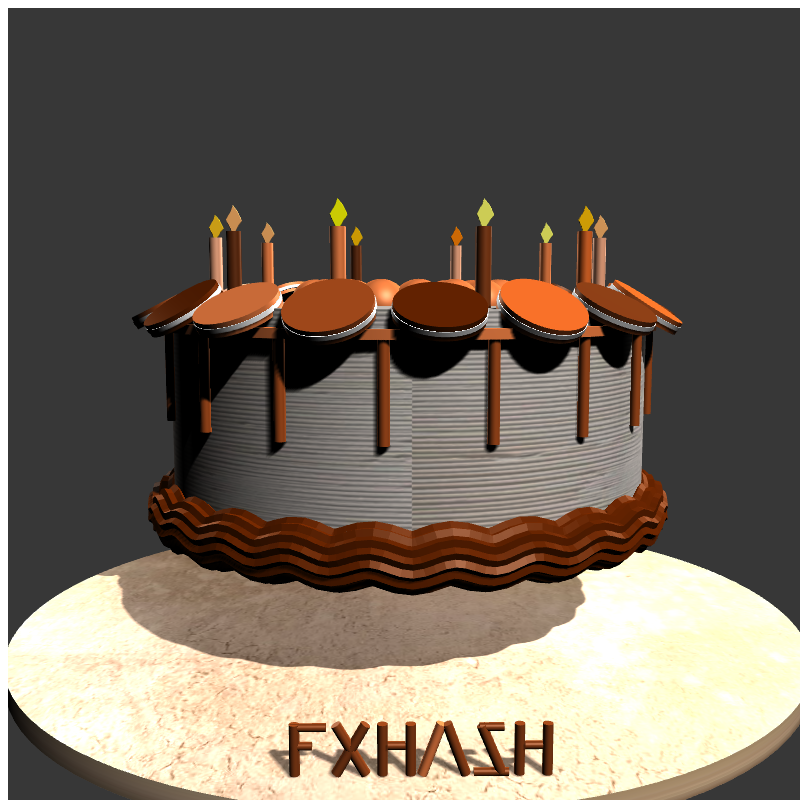 “Happy 1st Year Anniversary” #5 static token preview
