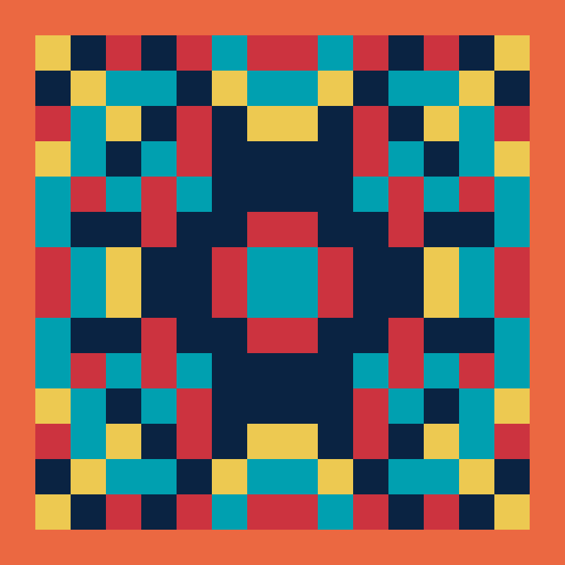 Pixel Mandala #24 static token preview
