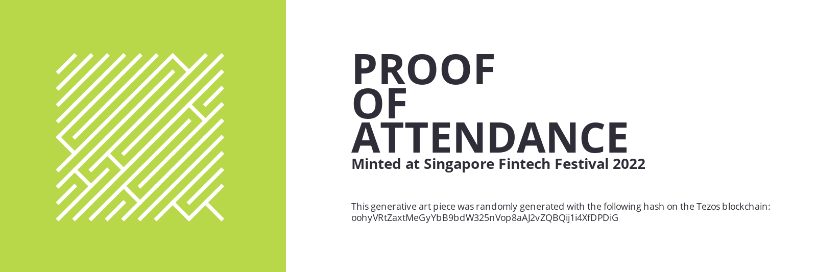 SFF2022 Proof of Attendance Token #178 static token preview