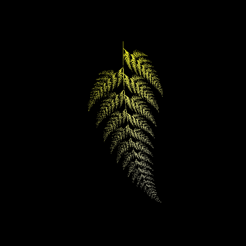 Fractal Leaves #15 static token preview