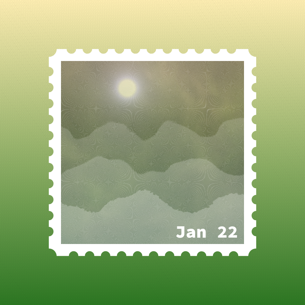 January 2022 stamp #23 static token preview