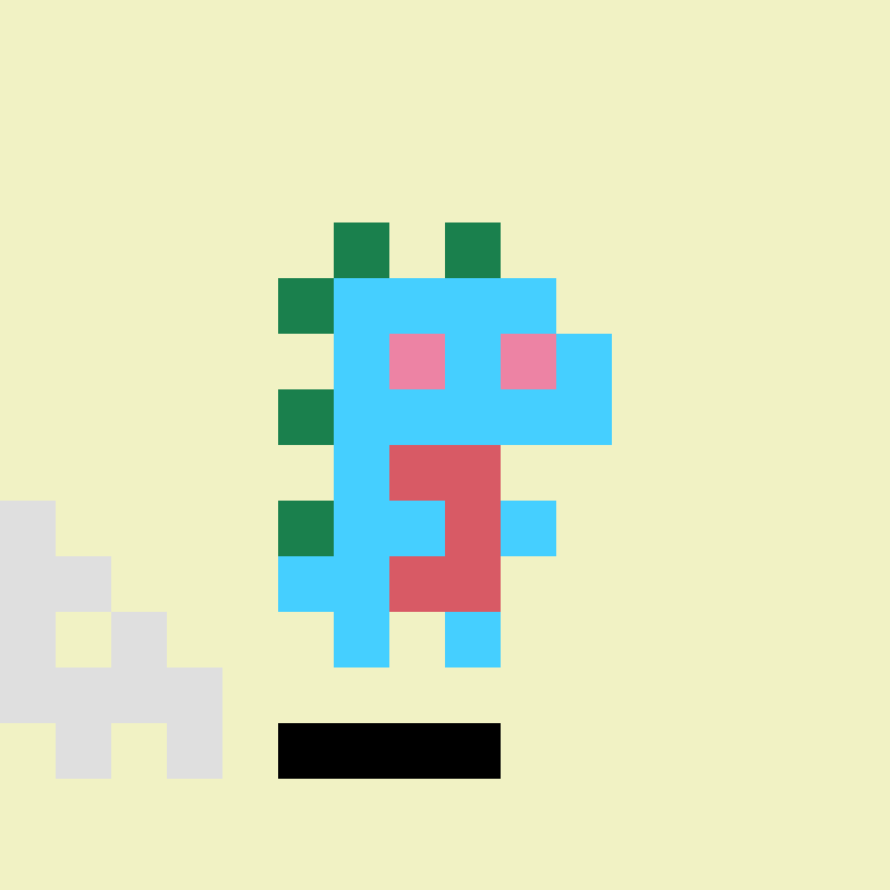 Coded Tiny Dinos #264 static token preview