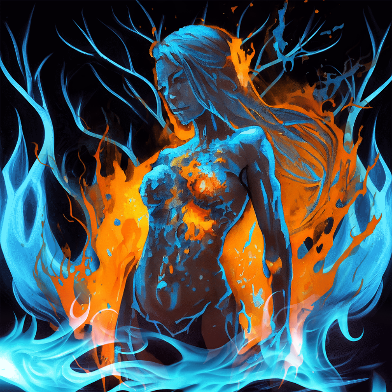Blue Hestia #5 static token preview