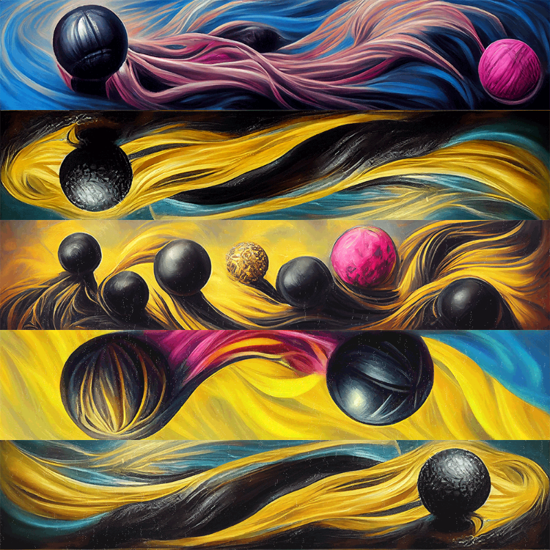 AI Abstract Balls #24 static token preview