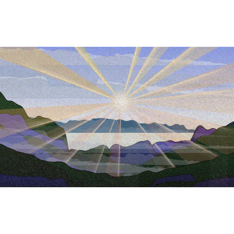 Sunrise over a Mountain Lake #50 static token preview