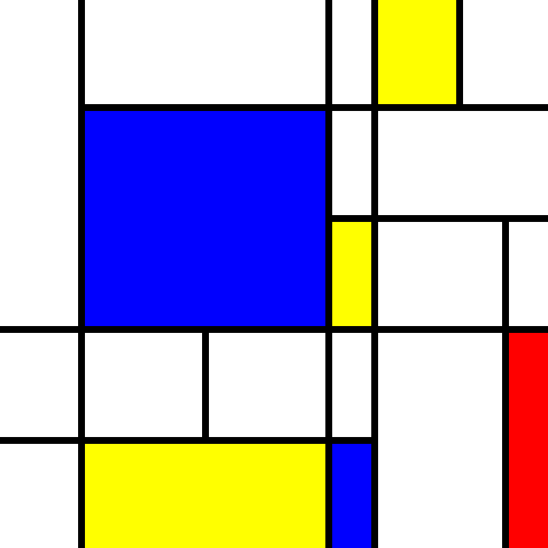compositioninredblueandyellow.art, (NFT) #17 static token preview