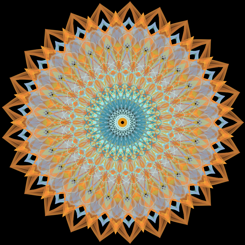 Morphing Mandala - #fxhashturnsone charity #23 static token preview