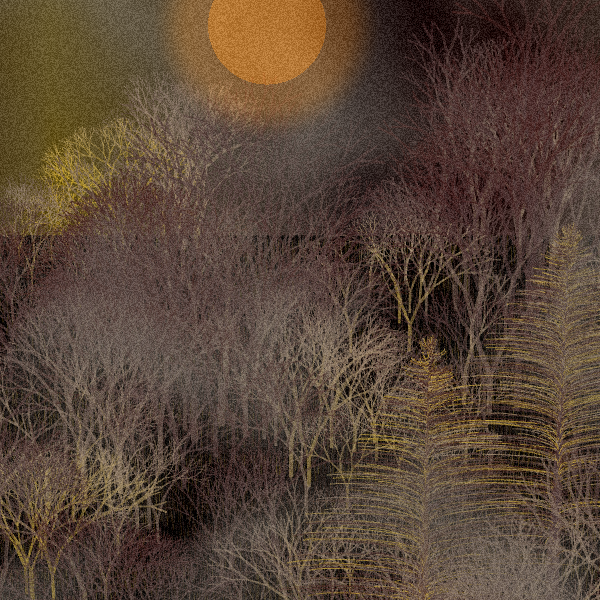 Moonlit Native Bush #24 static token preview