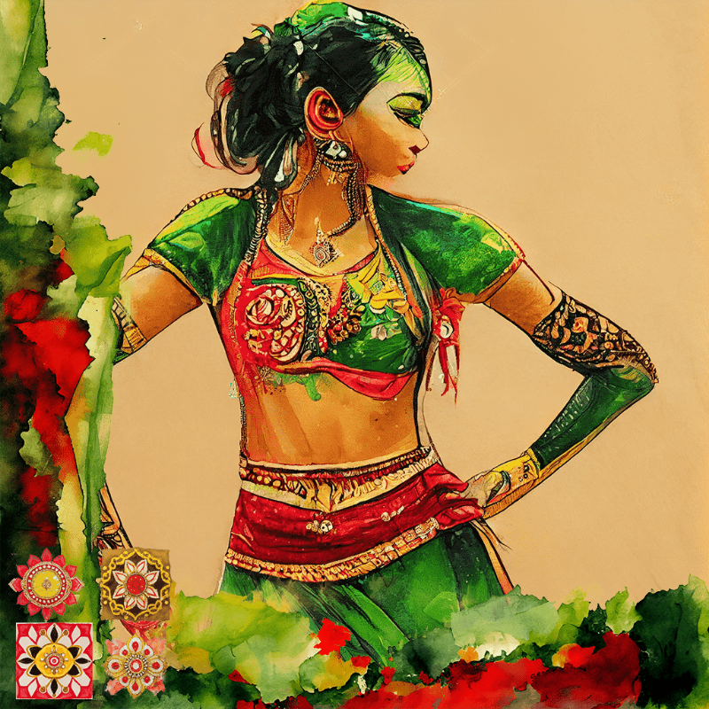 Hindu Dancer #2 static token preview
