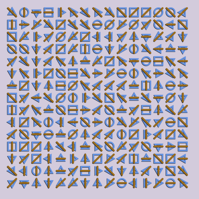 Geometric abstraction #15 static token preview