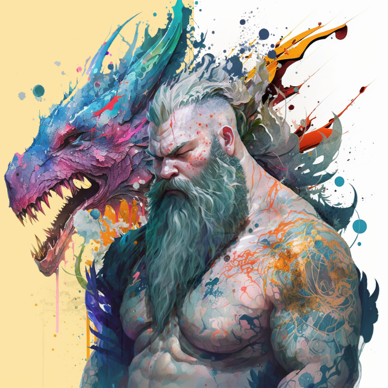 Dragon Bloke #12 static token preview