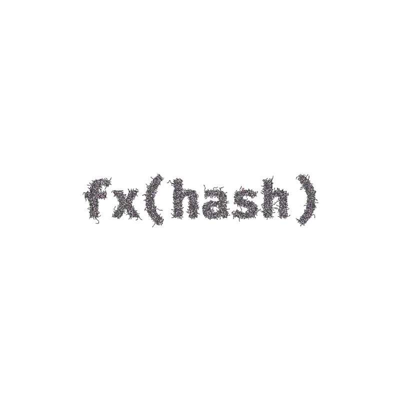 FXHASH Logo with Features #637 static token preview