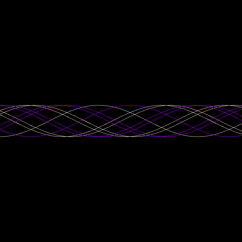 Genuary 15 ࿐ Sine Wave Finger Trap #1 static token preview