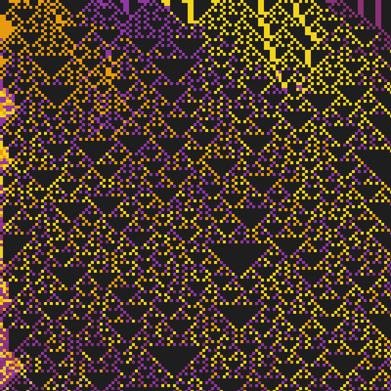Colored Elementary Cellular Automaton #377 static token preview