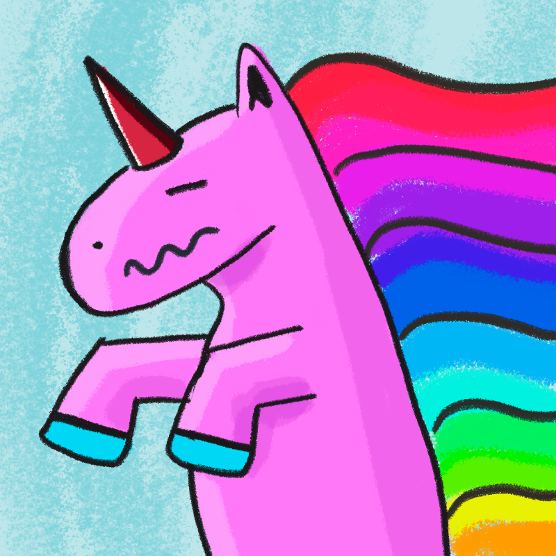 Peculiar unicornos #9 static token preview
