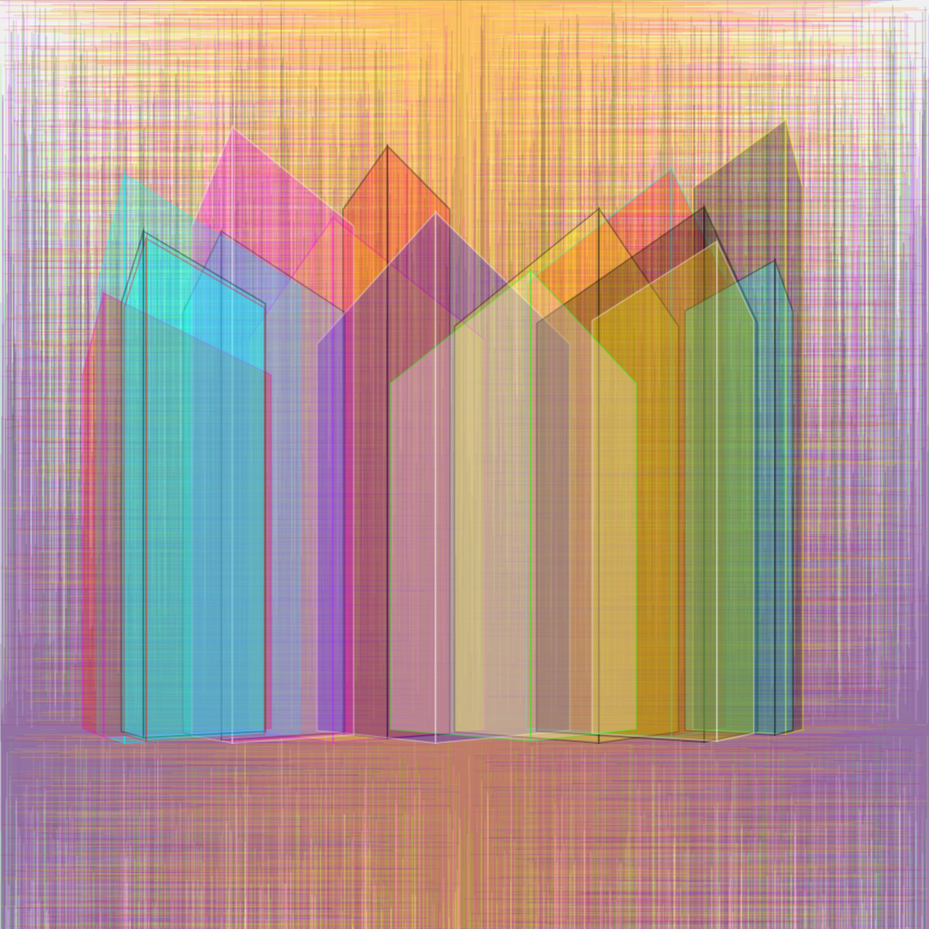 Abstract skylin #7 static token preview